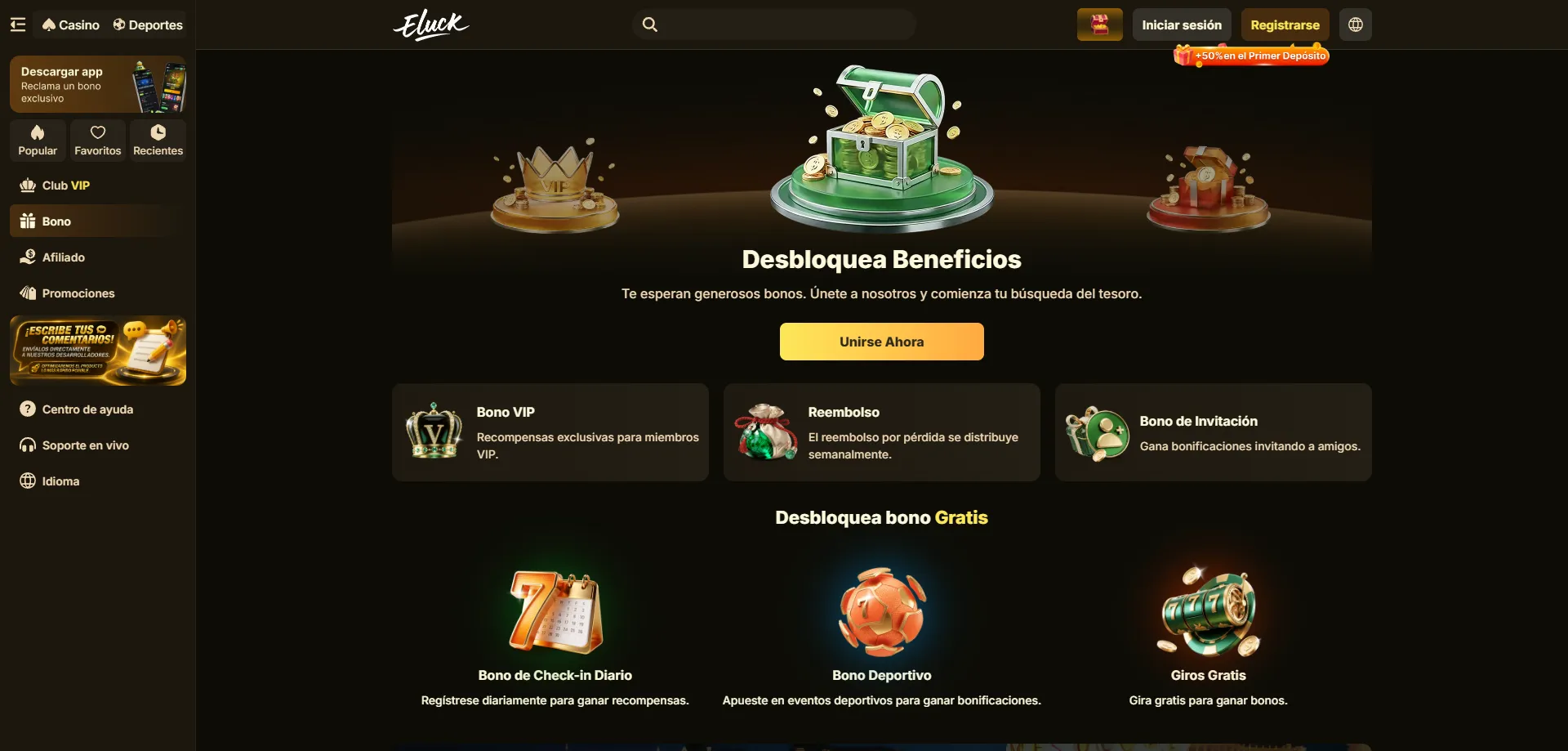 Bonos y torneos con grandes premios en Eluck Casino 2026